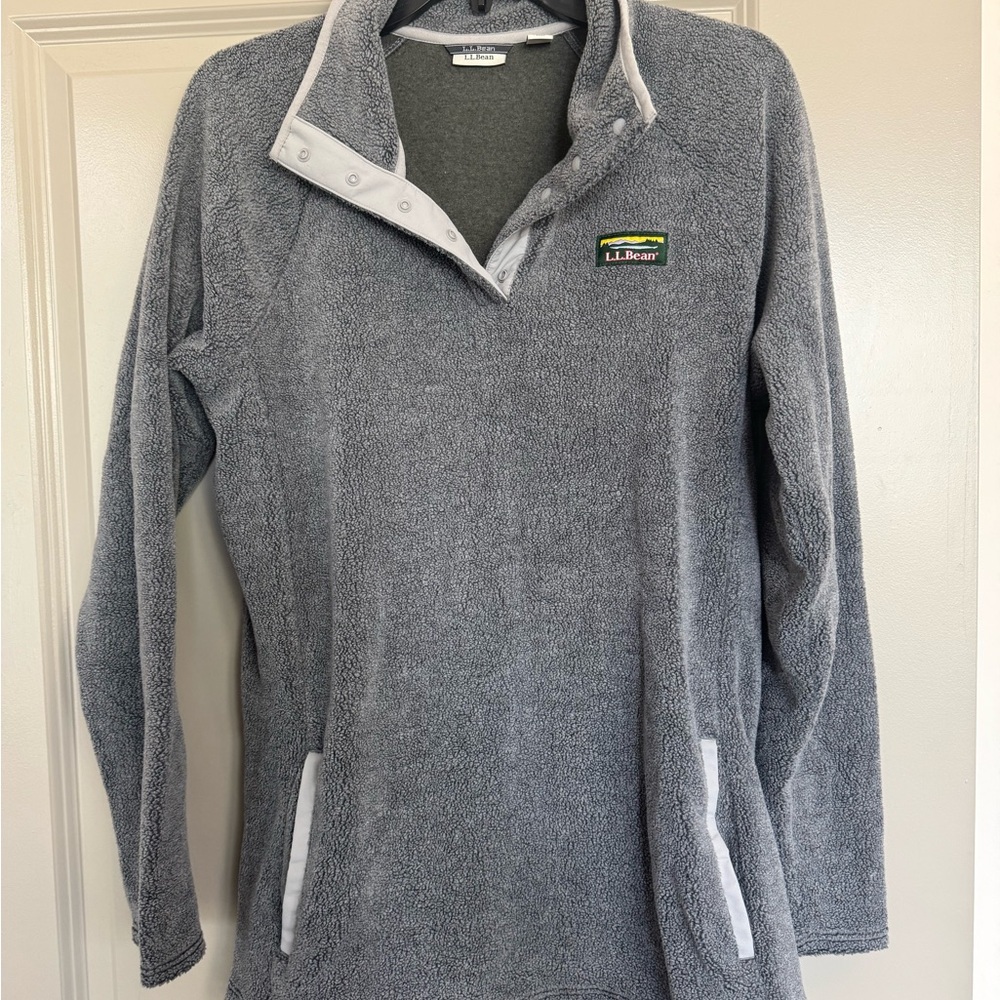 L.L. Bean Charcoal Fleece Jacket